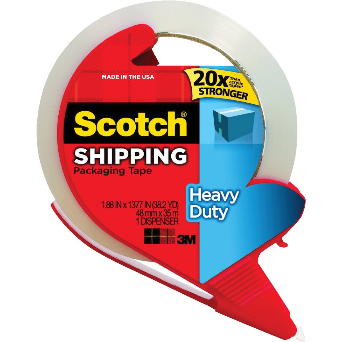 1.88"X38.2YD CLEAR TAPE - 3850S-RD by 3m Co