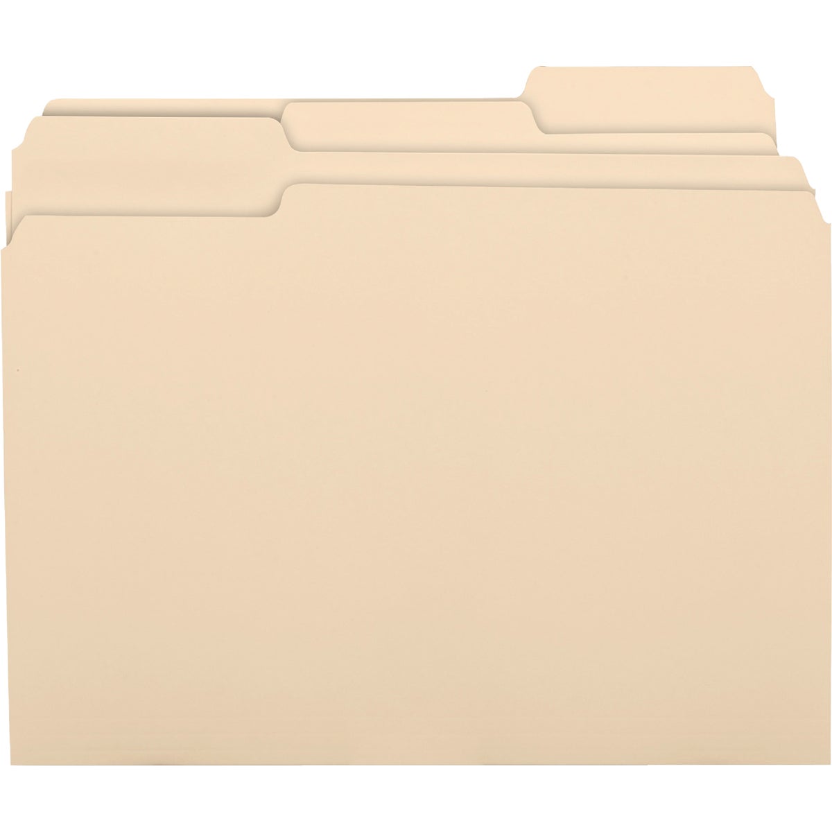 United Stationers 100PK 1/3 CUT FOLDER UNV12113