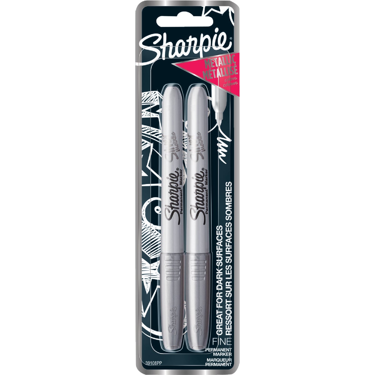 2PK METALLIC SHARPIE - 39108-SH by Sanford Corp 01747