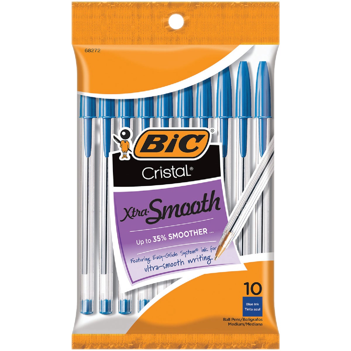 Bic Corporation 10PK BLUE CRISTAL PEN MSP101BE
