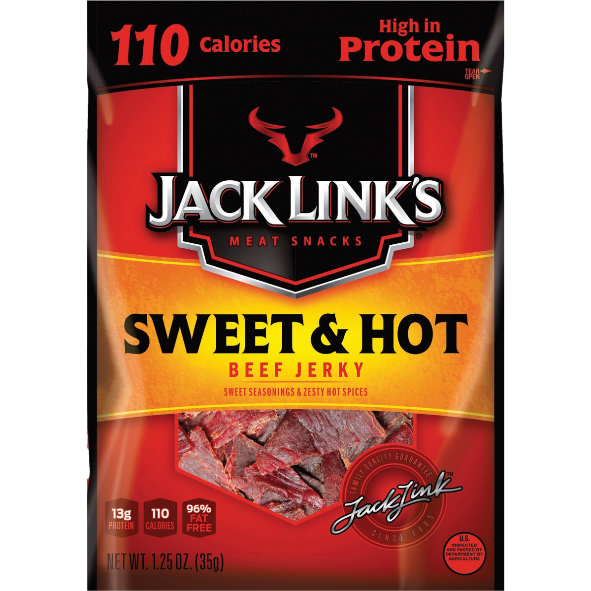 1.5OZ SWEET & HOT JERKY - 48643 by Jack Links
