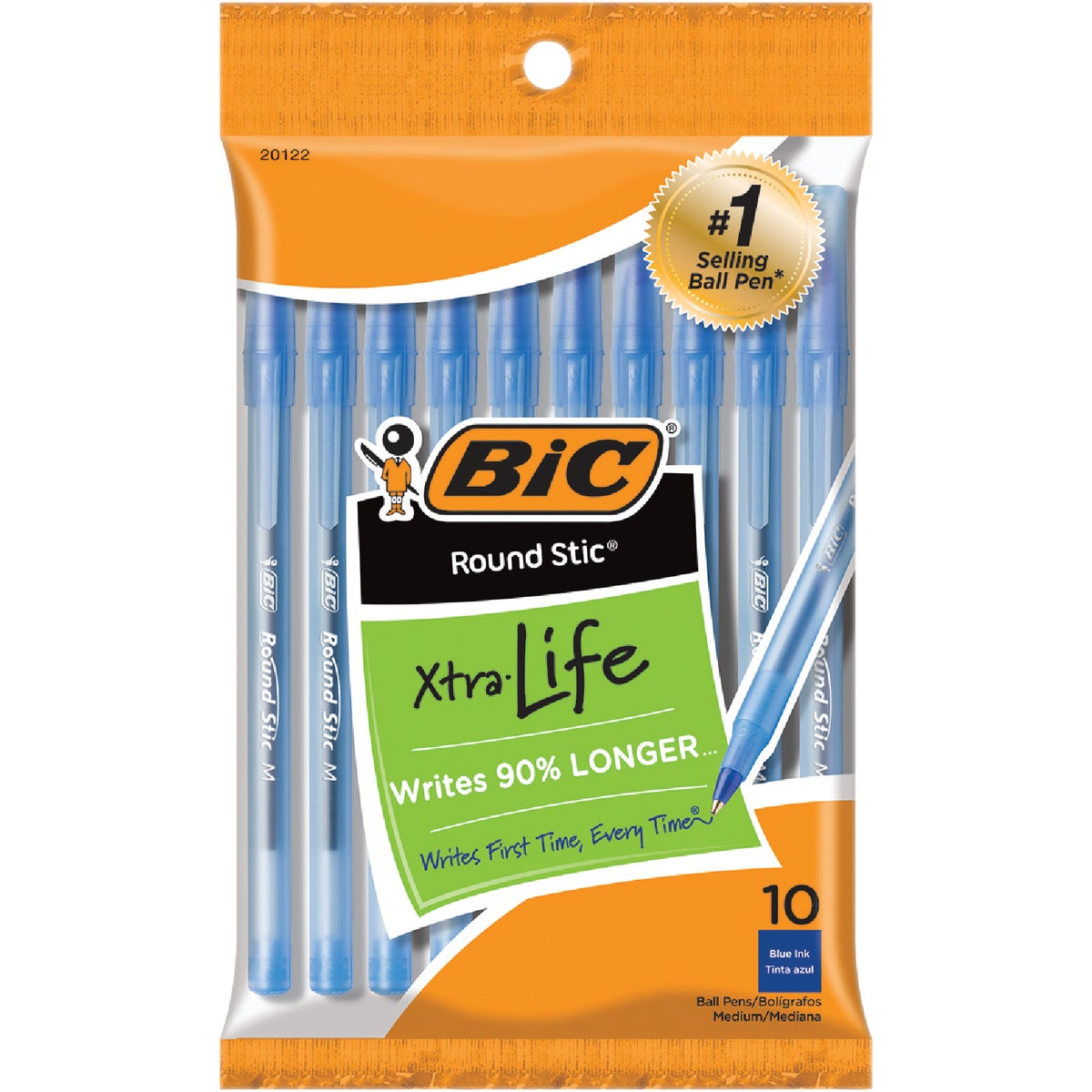 10PK BLUE ROUND STIC PEN - GSMP101BLU by Bic Corporation