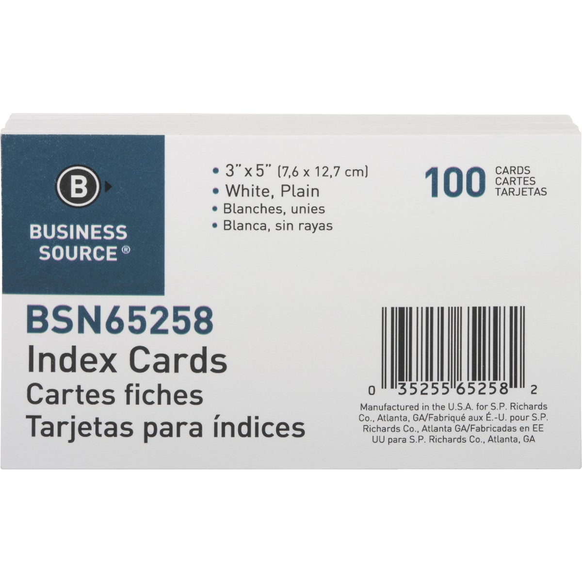 3X5 PLAIN INDEX CARD - UNV47200 by United Stationers
