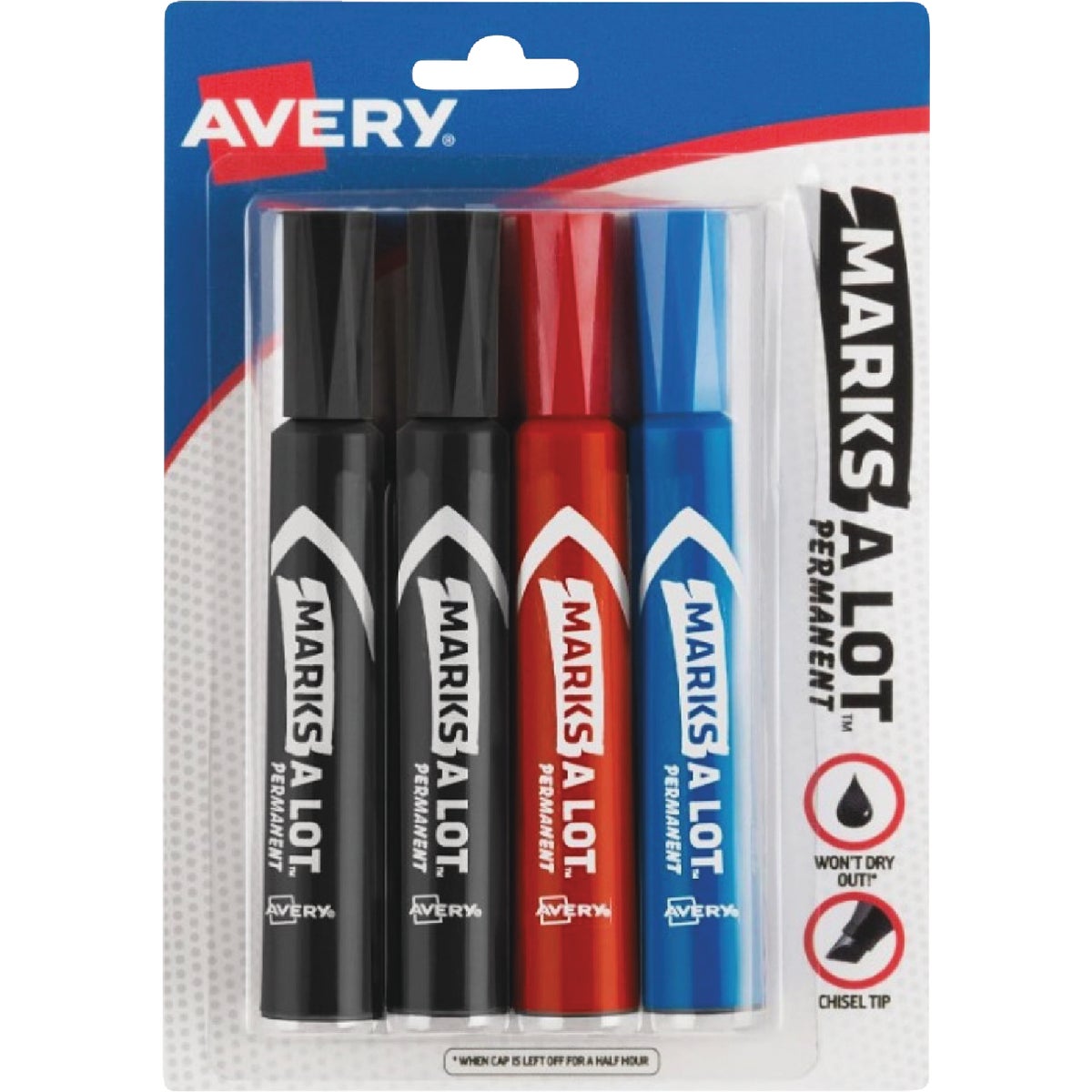 4PK ASTD MARKS-A-LOT - 07905 by Avery Dennison
