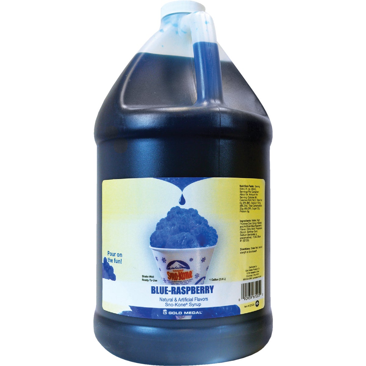 B/RASPBRY SNO-KONE SYRUP - 1225 by Gold Medal Prod/rntl