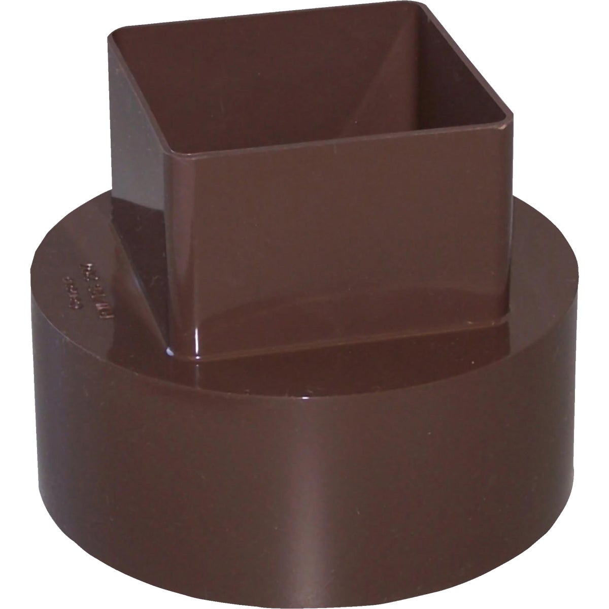 4" BRN DWNSPOUT ADAPTER - RB207 by Genova Products