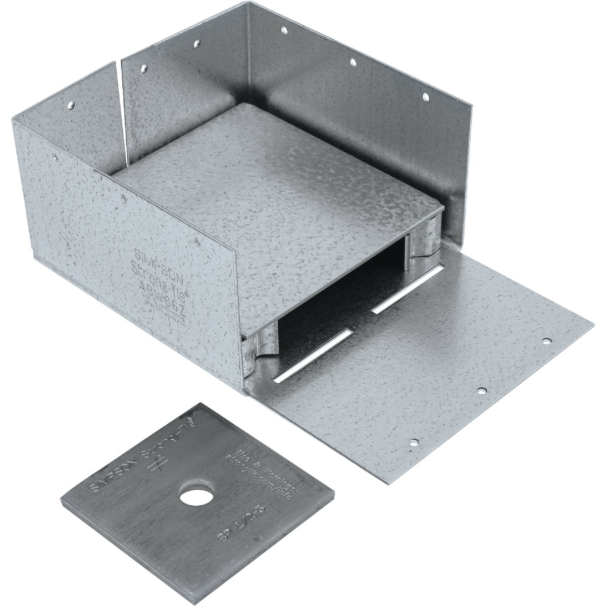 6X6 ZMAX ADJ POST BASE - ABW66Z by Simpson Strong Tie