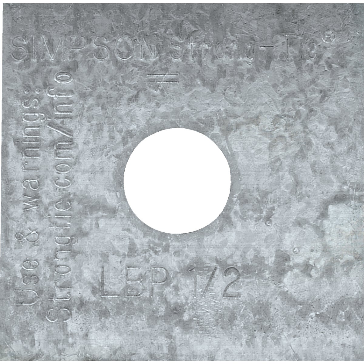 1/2" BEARING PLATE ZMAX - LBP1/2Z by Simpson Strong Tie
