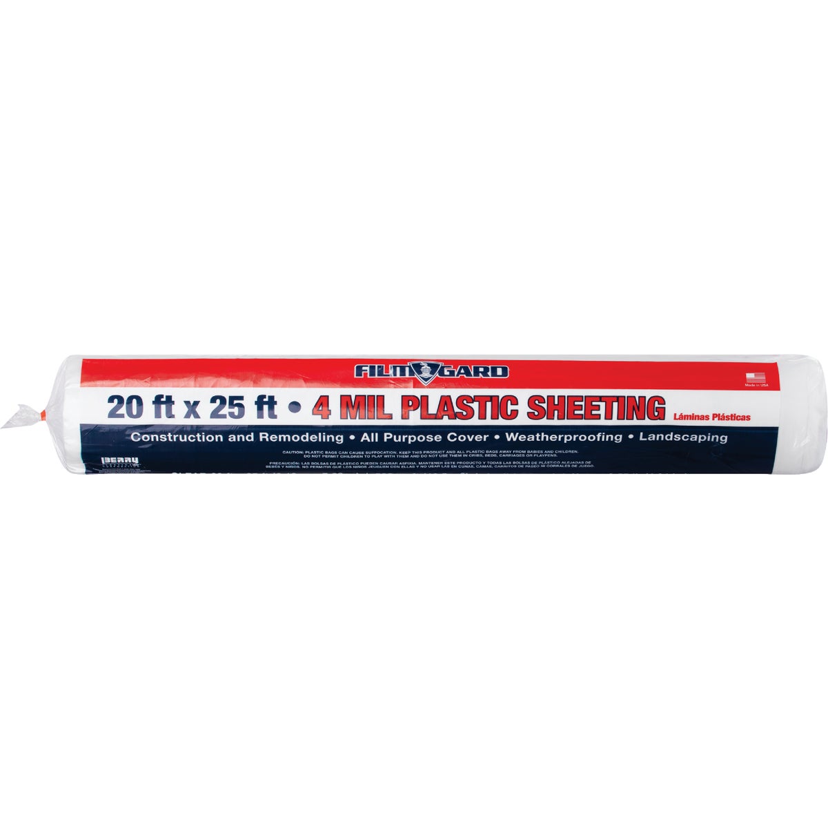 20X25 4MIL CLR POLY FILM - 626189 by Berry Plastics