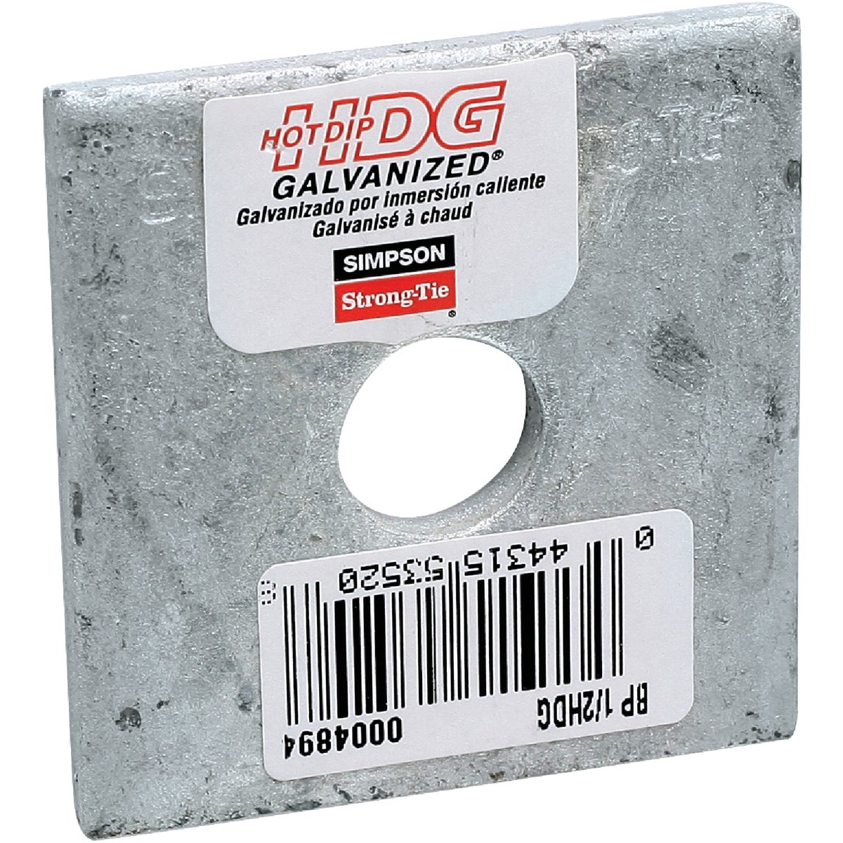 1/2 HDG BEARING PLATE - BP 1/2HDG by Simpson Strong Tie
