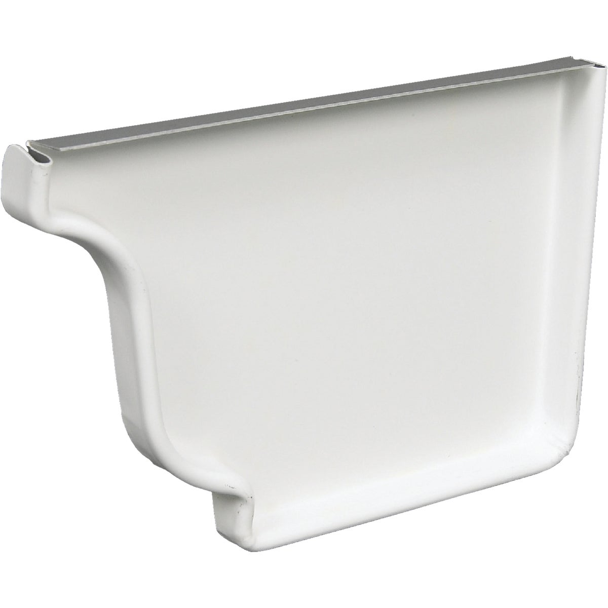 WHT RIGHT END CAP - 33006 by Amerimax Home Prod