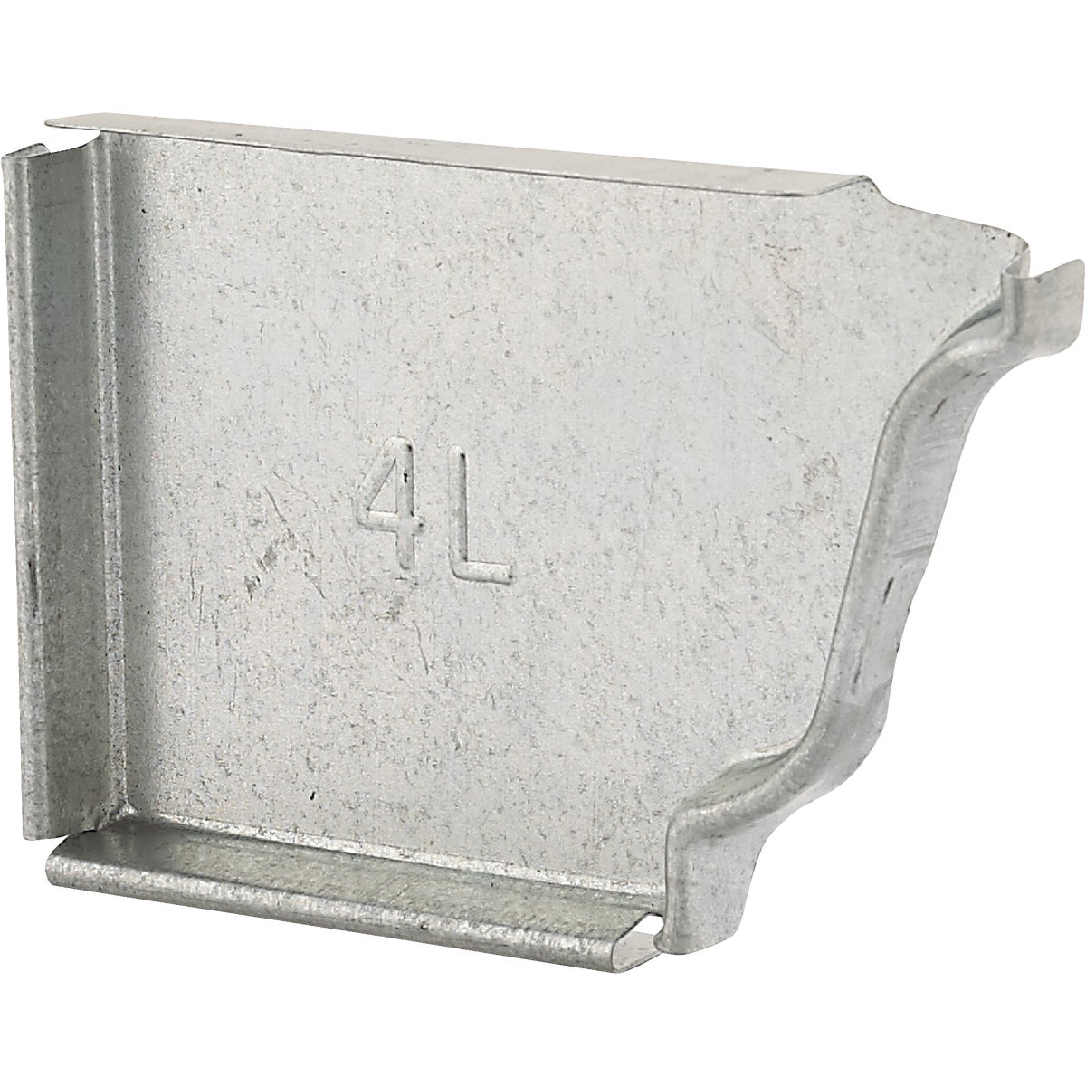 4" GALV LEFT END CAP - 228005 by Noll/norwesco Llc