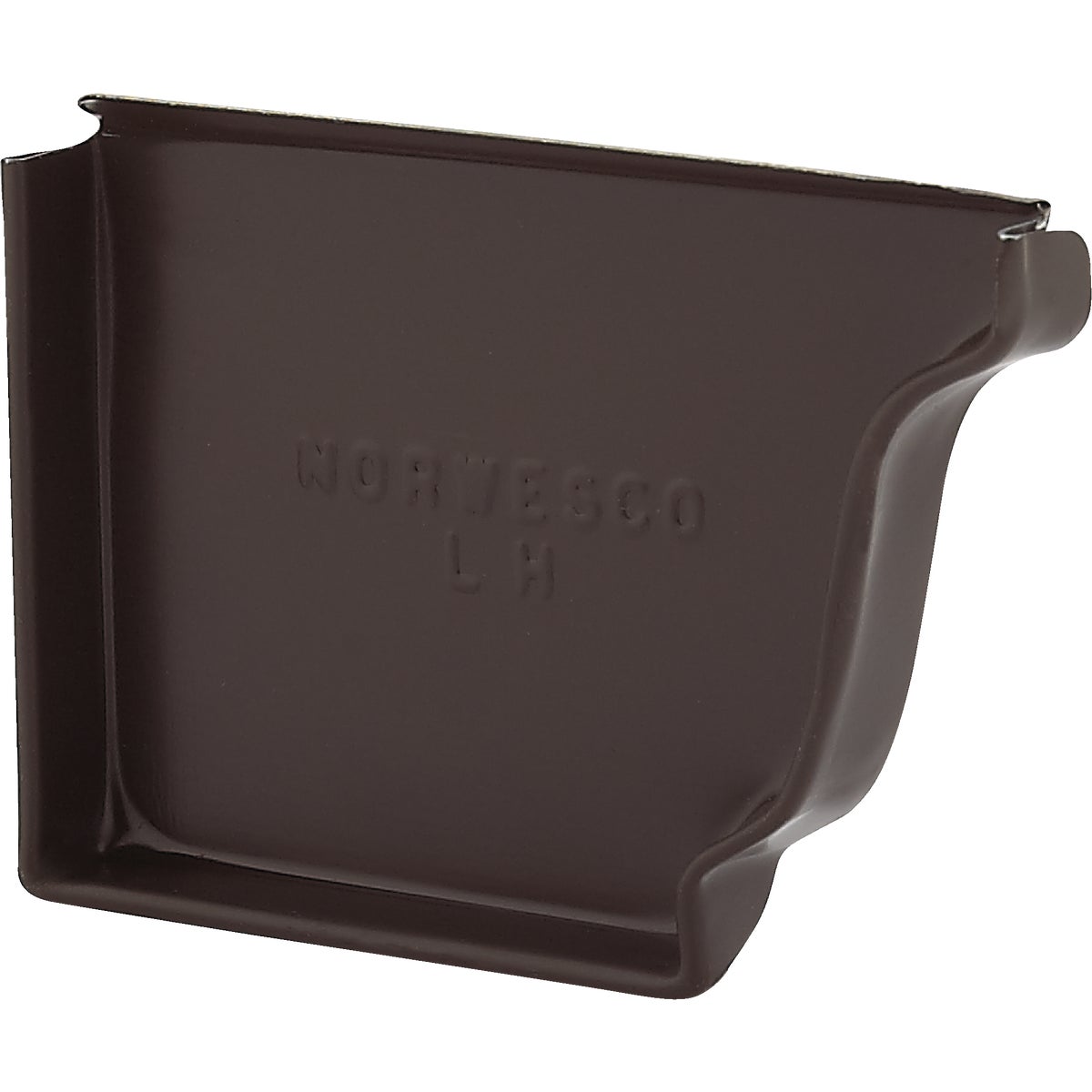 4" BRN LEFT END CAP - 228105 by Noll/norwesco Llc
