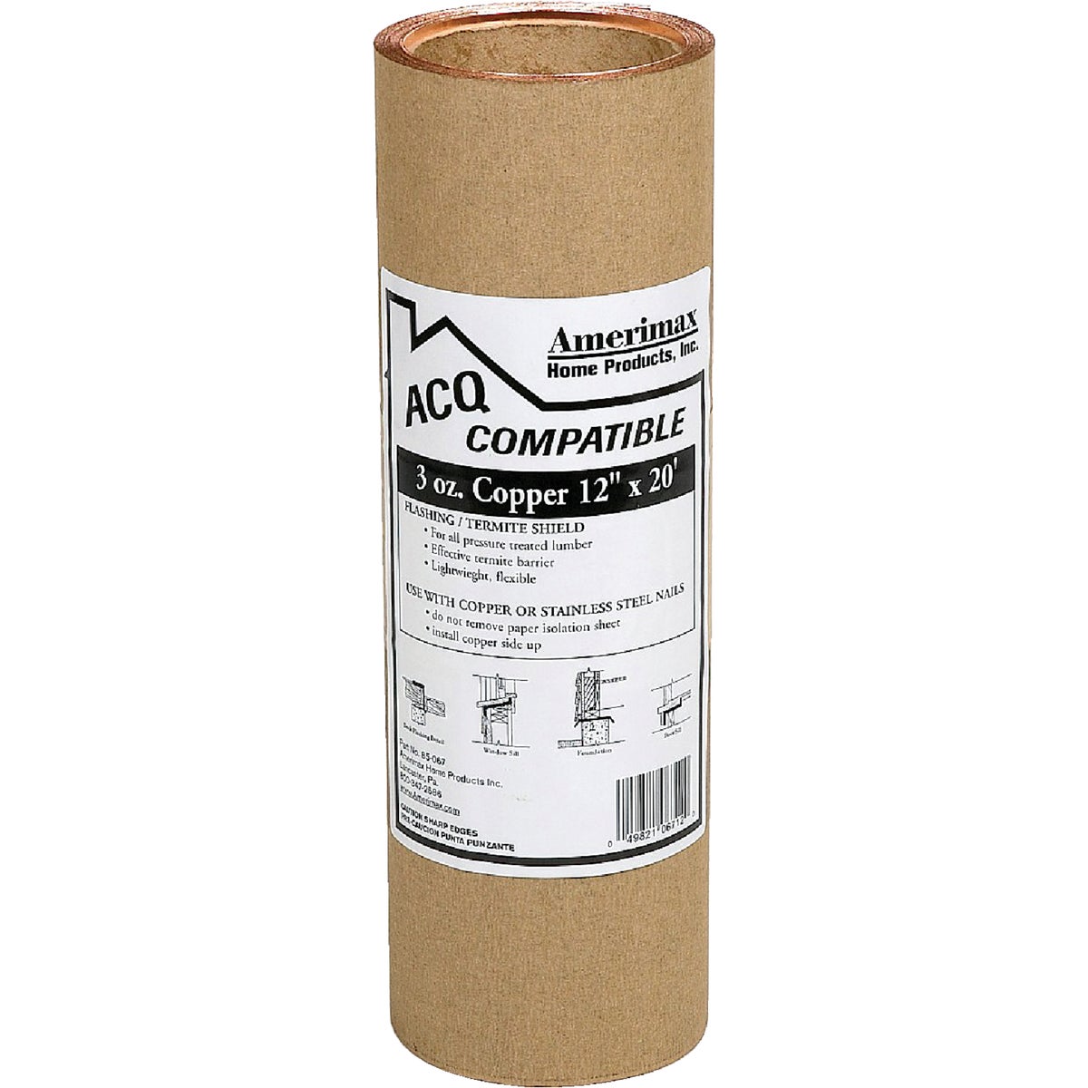12X20 3OZ COPPER VALLEY - 8506712 by Amerimax Home Prod