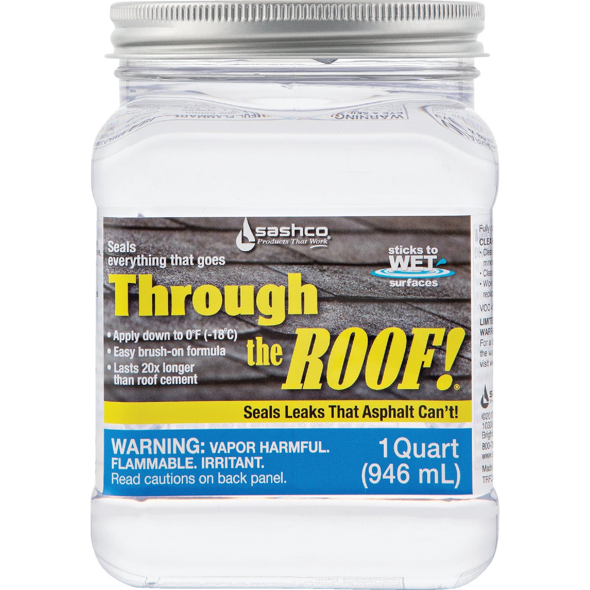 QT CLEAR ROOF SEALANT - 14003 by Sashco Sealants Inc