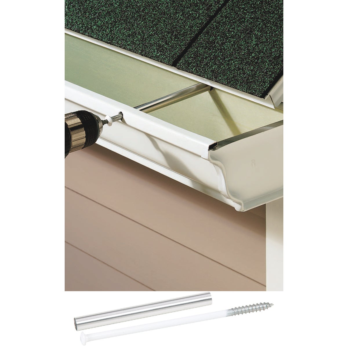 7" WHT GUTTER SCREW - FMGUT007-10W by Fastenmaster Omg