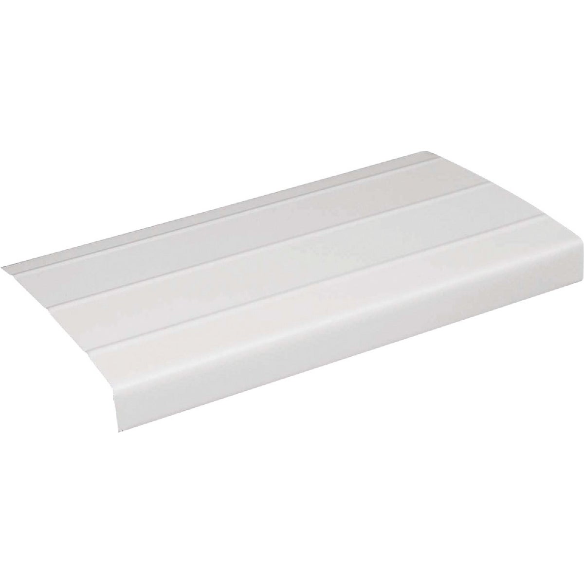 8" WHITE RIBBED SMOOTH FASCIA