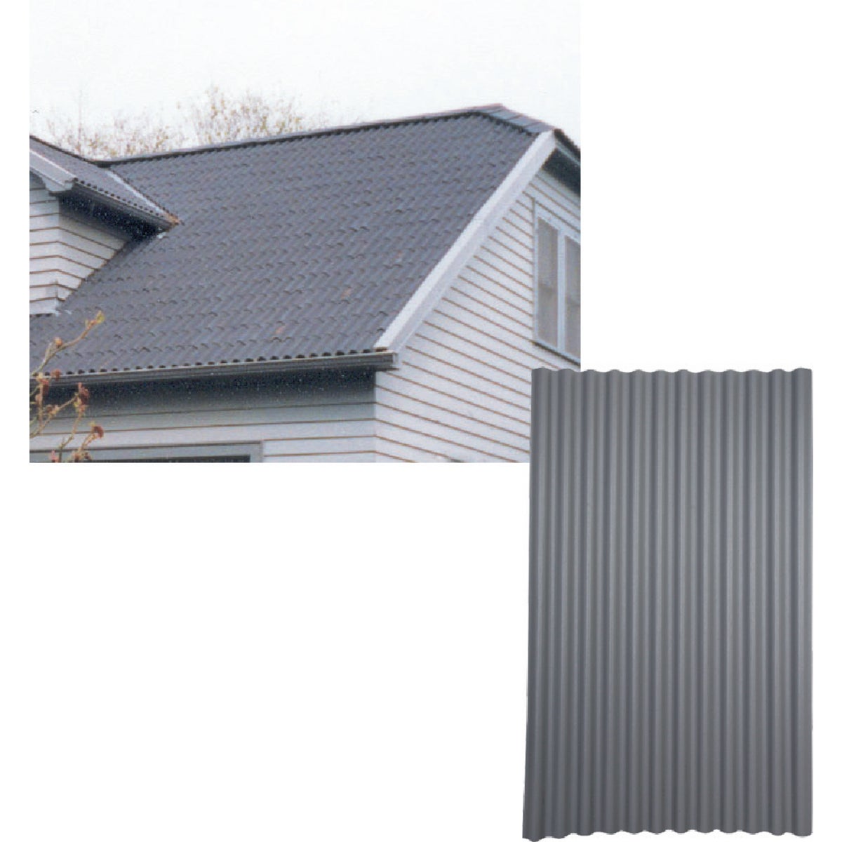 48X79 GRAY ONDURA ROOFING