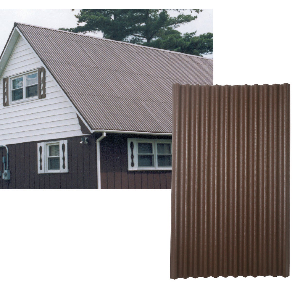 48X79 BROWN ONDURA ROOFING