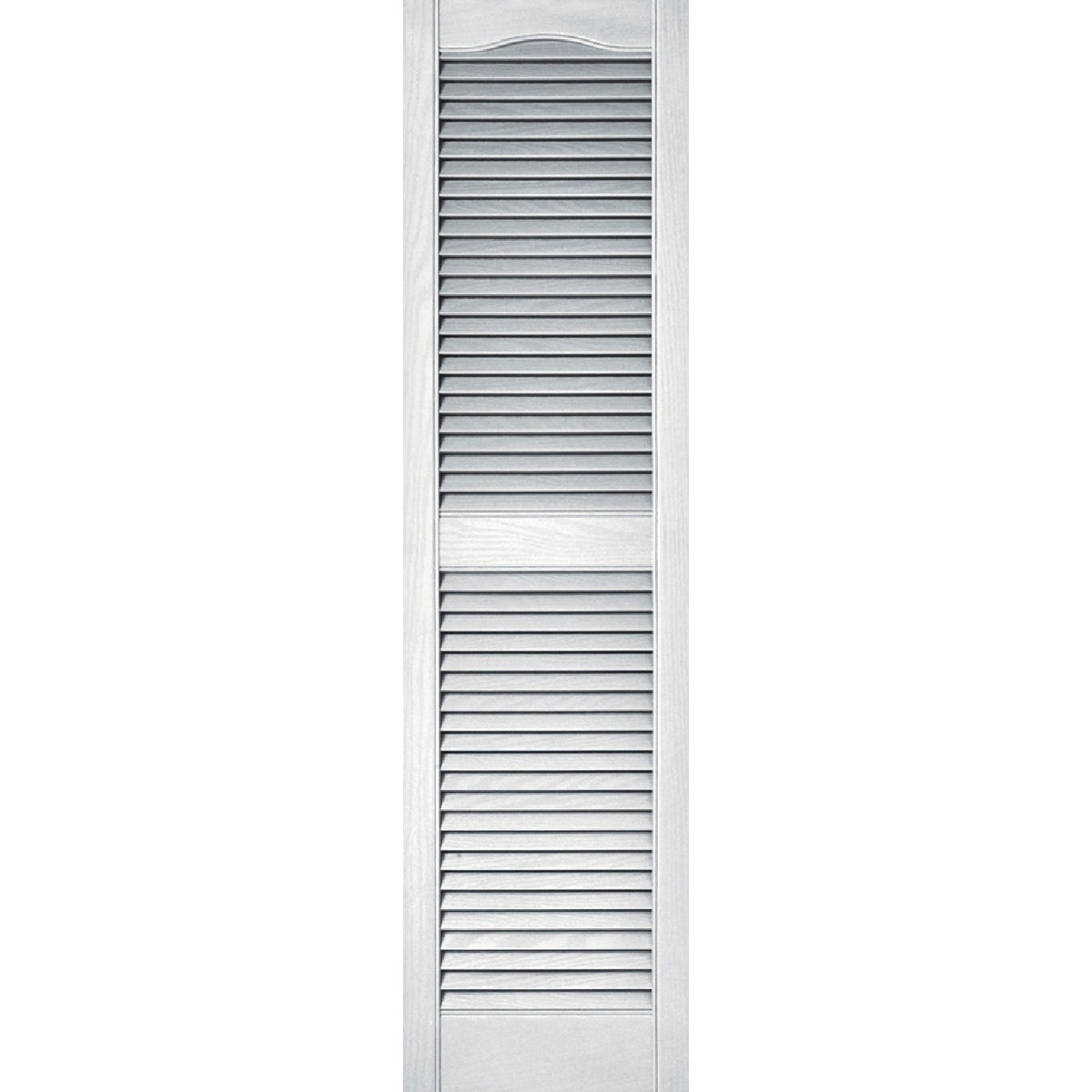 15X55 WHT LOUVER SHUTTER - 020140055001 by The Tapco Group