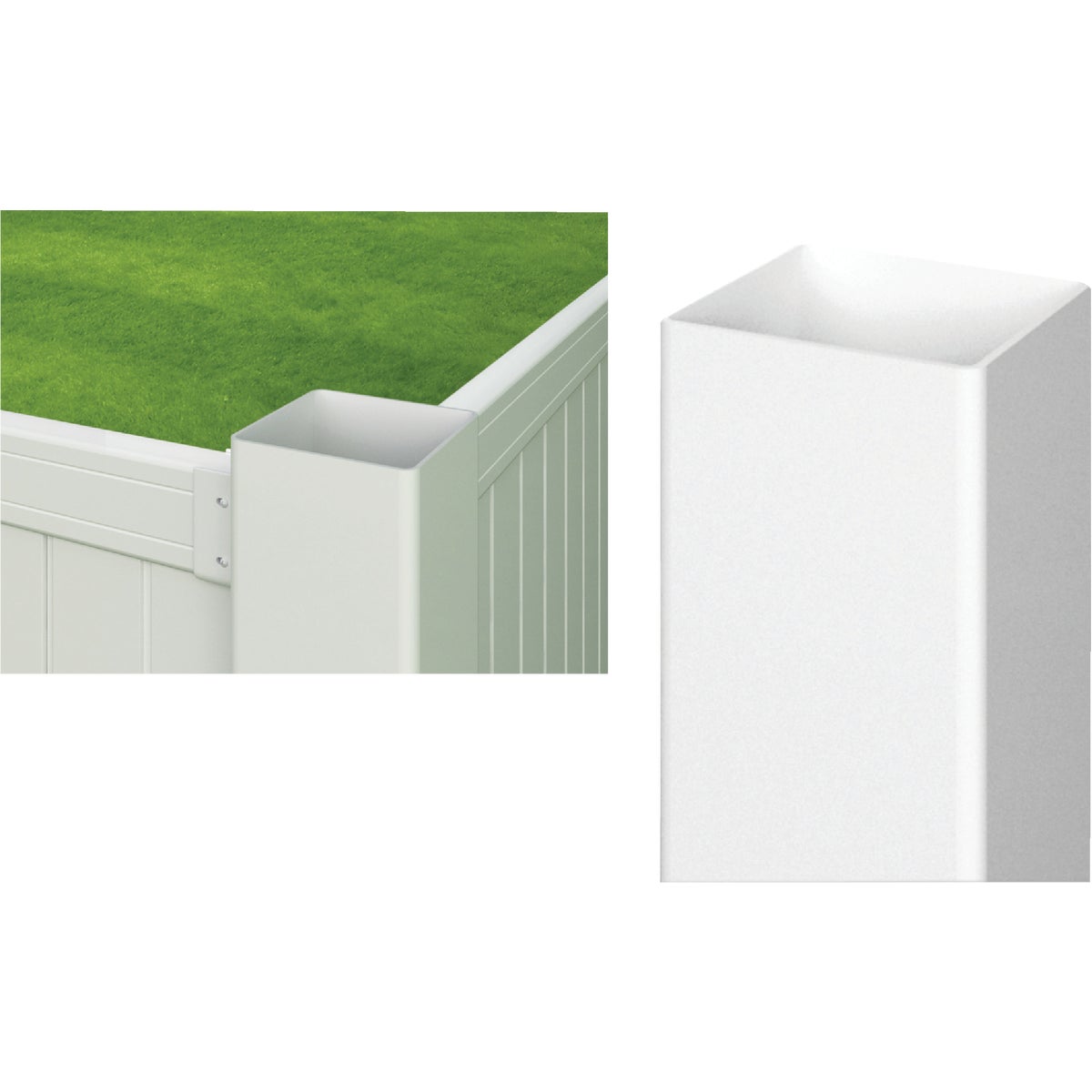 4X4X72 WHT VINYL POST - 127597 by Ufpi Lbr & Treated