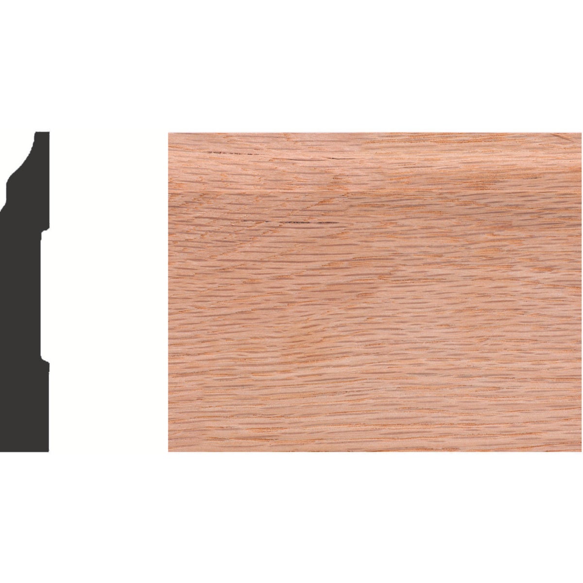 1/2X3-1/4"X8' OAK BASE - 9562 by House Of Fara Inc