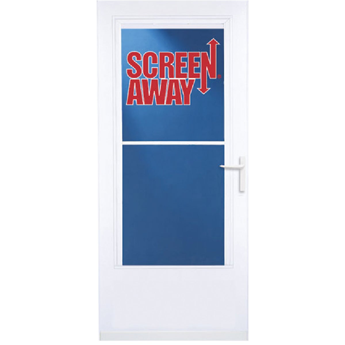 32" WHT SCREENAWAY DOOR - 37081 by Larson Mfg Co