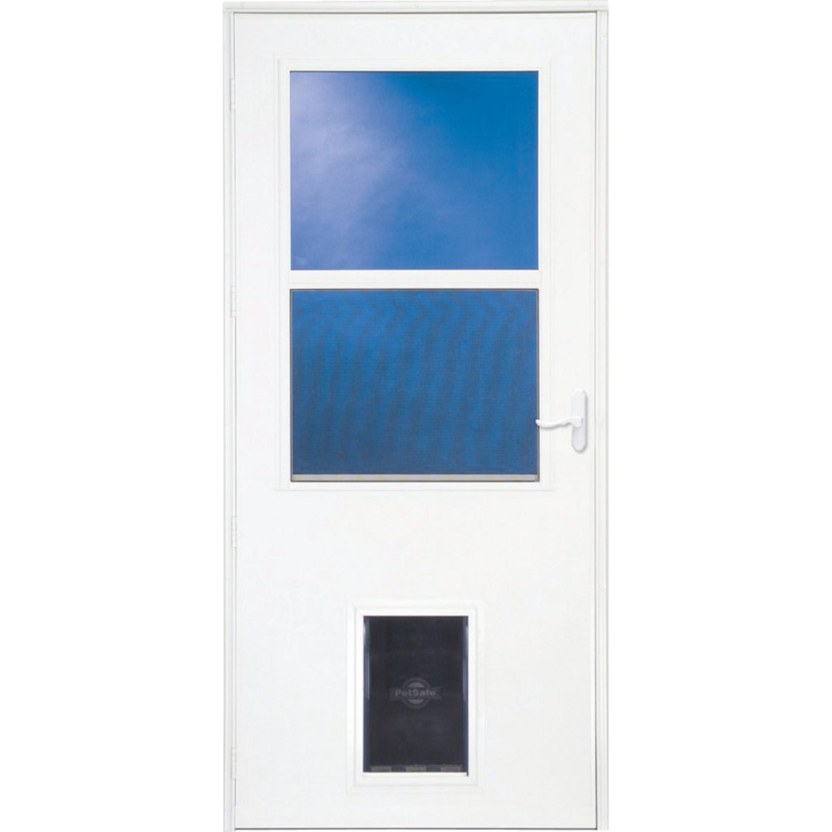 36" WHT W/PET STORM DOOR - 37079032 by Larson Mfg Co