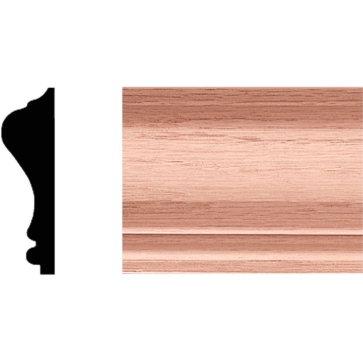 3/4X2-5/8X8' OAK CHRRAIL - 9000 by House Of Fara Inc
