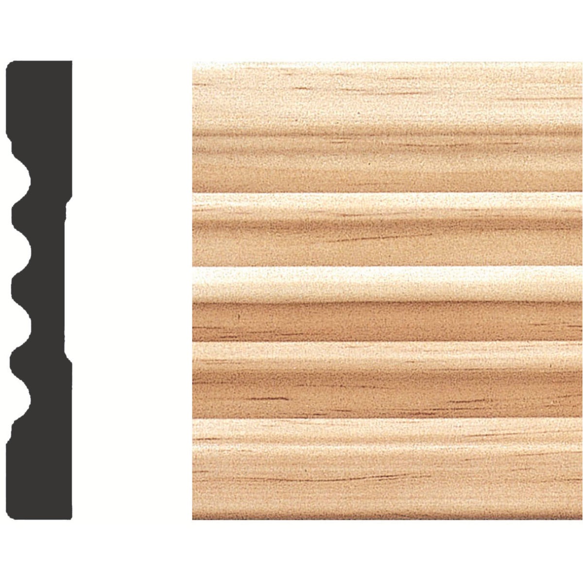 7/16X3"X7' PINE CASING - 644 by House Of Fara Inc