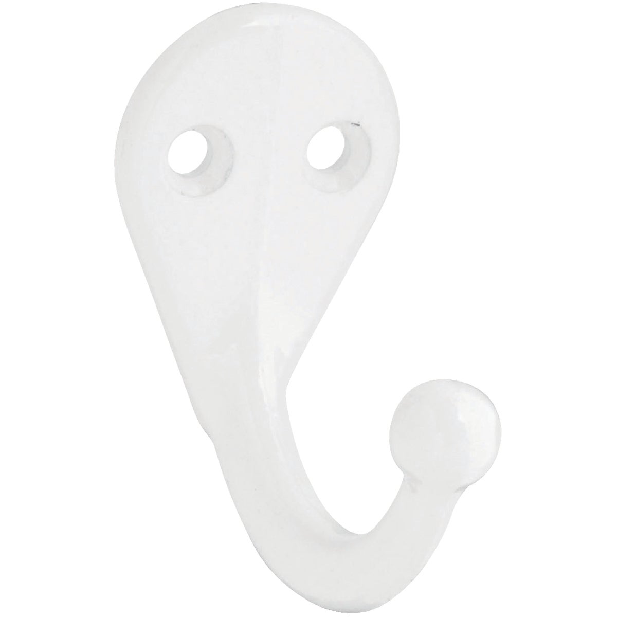 WHT SINGLE CLOTHES HOOK