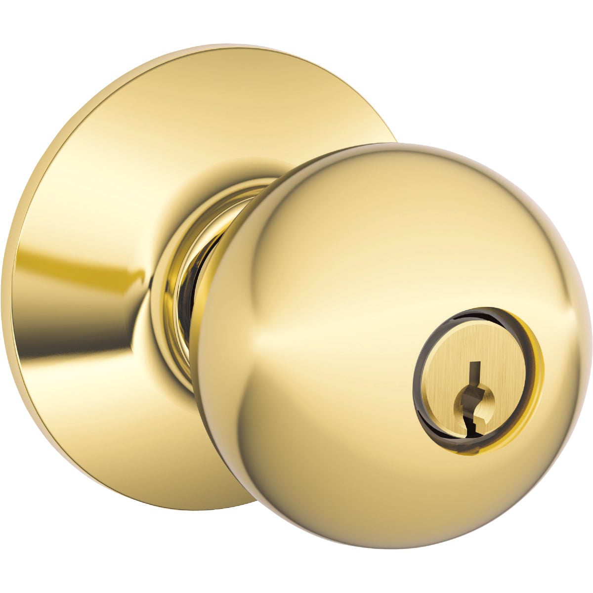 PB ORBIT STOREROOM LOCK - F80ORB605 by Schlage Lock Co