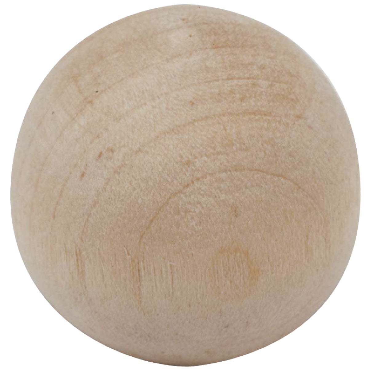 1-1/2"HARDWOOD BALL KNOB - 11405DI-1.5 by Waddell Mfg Company