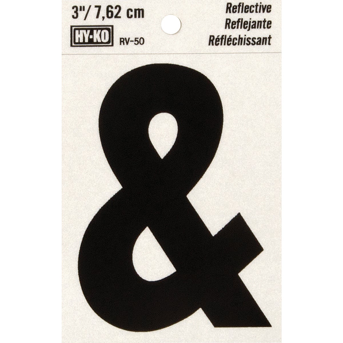 3" REFLECT AMPERSAND - RV-50/AM by Hy Ko Prods Co