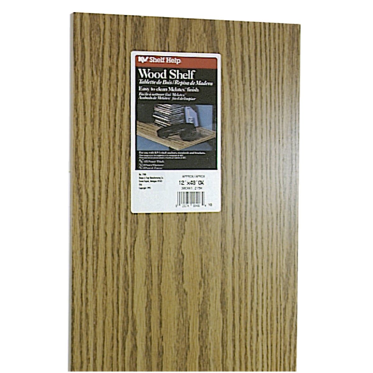 12X48 OAK SHELF - 1980OK by Knape & Vogt Mfg Co