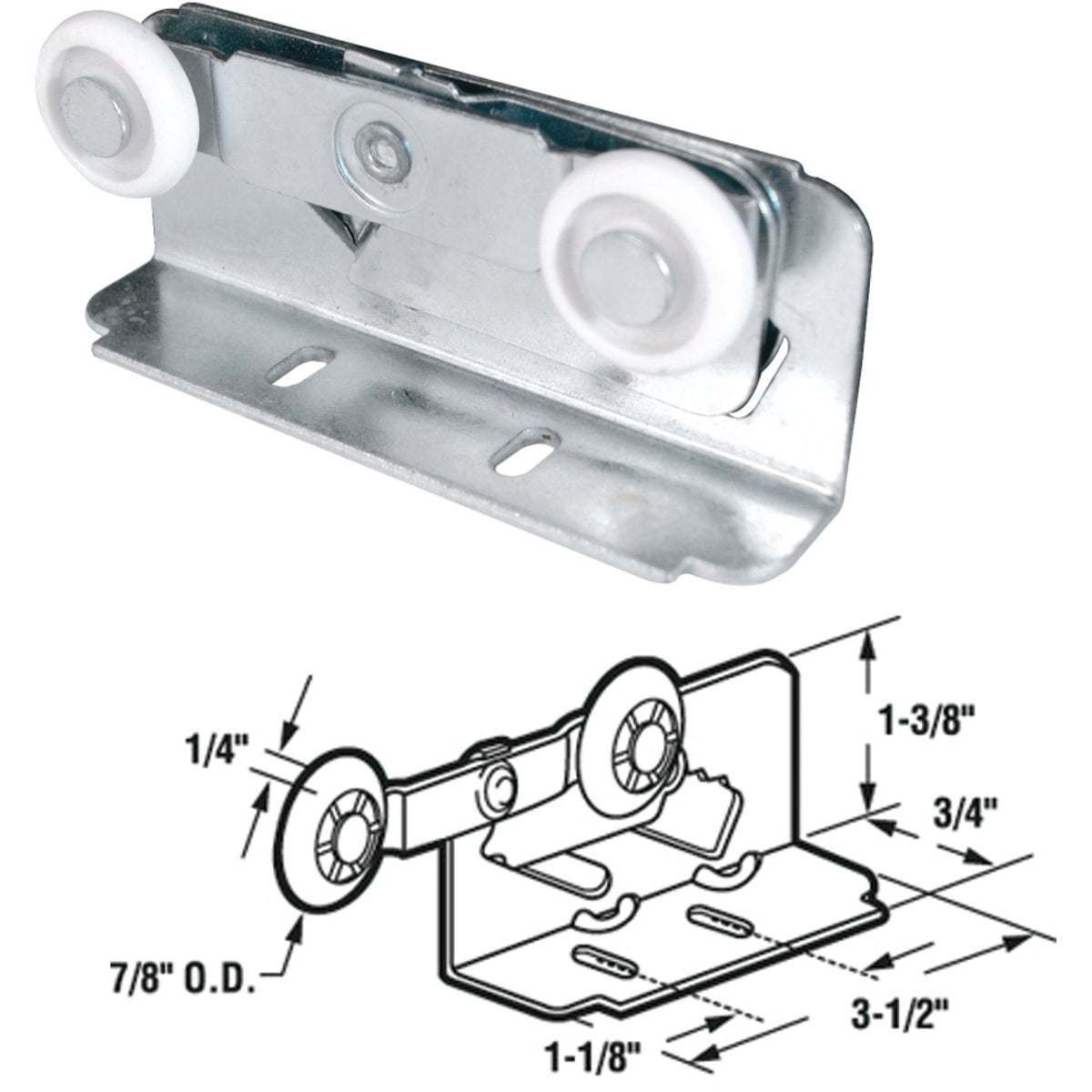 DOUBLE WHEEL HANGER - 16497 by Prime Line Products