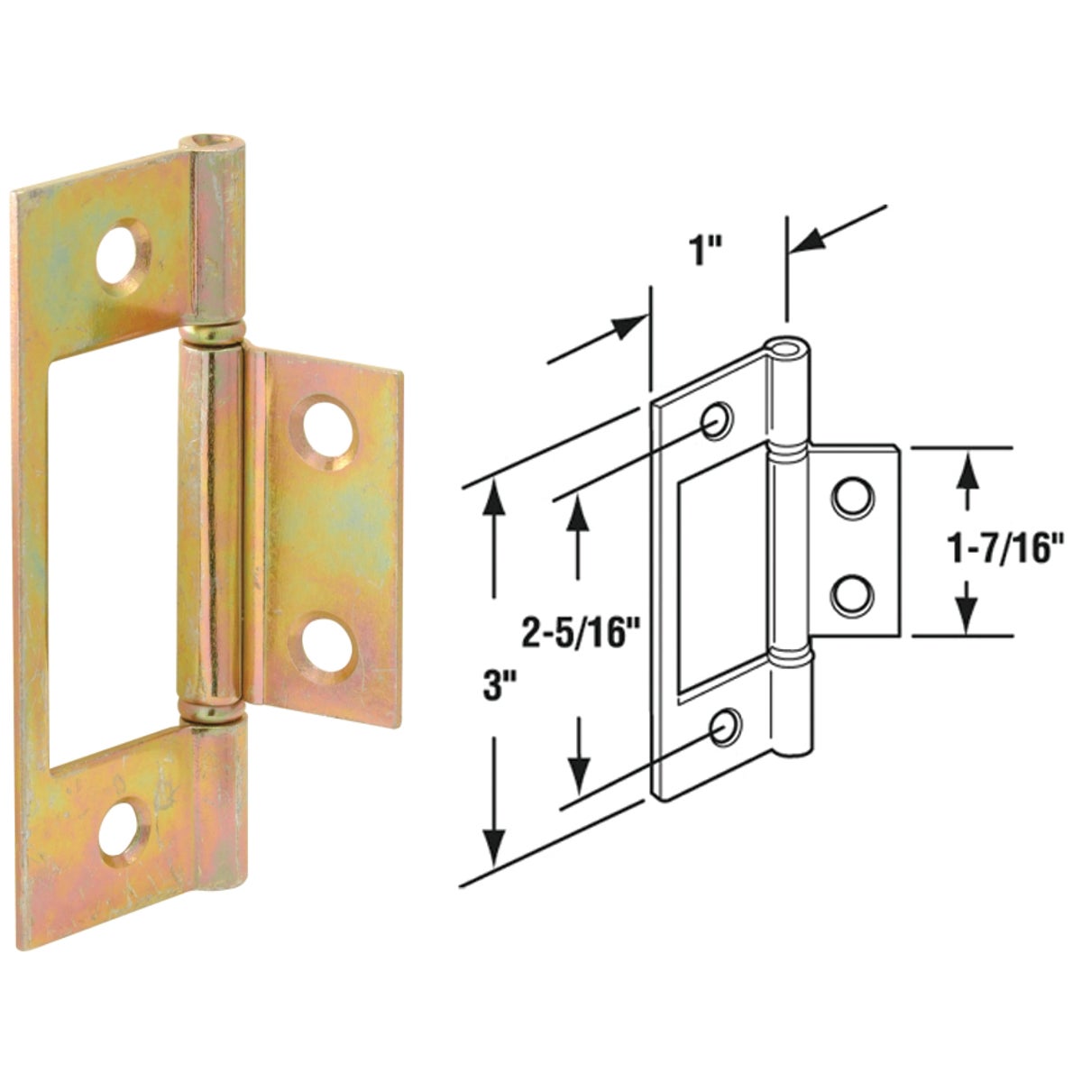 BI-FOLD CLOSET DR HINGE - 161497 by Prime Line Products