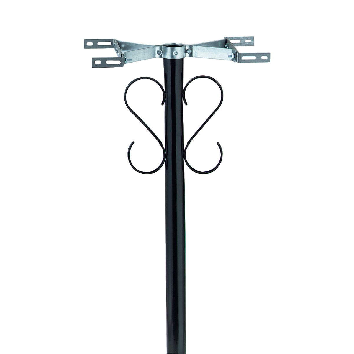 ROUND POST W/SCROLL - PBK by Solar Group