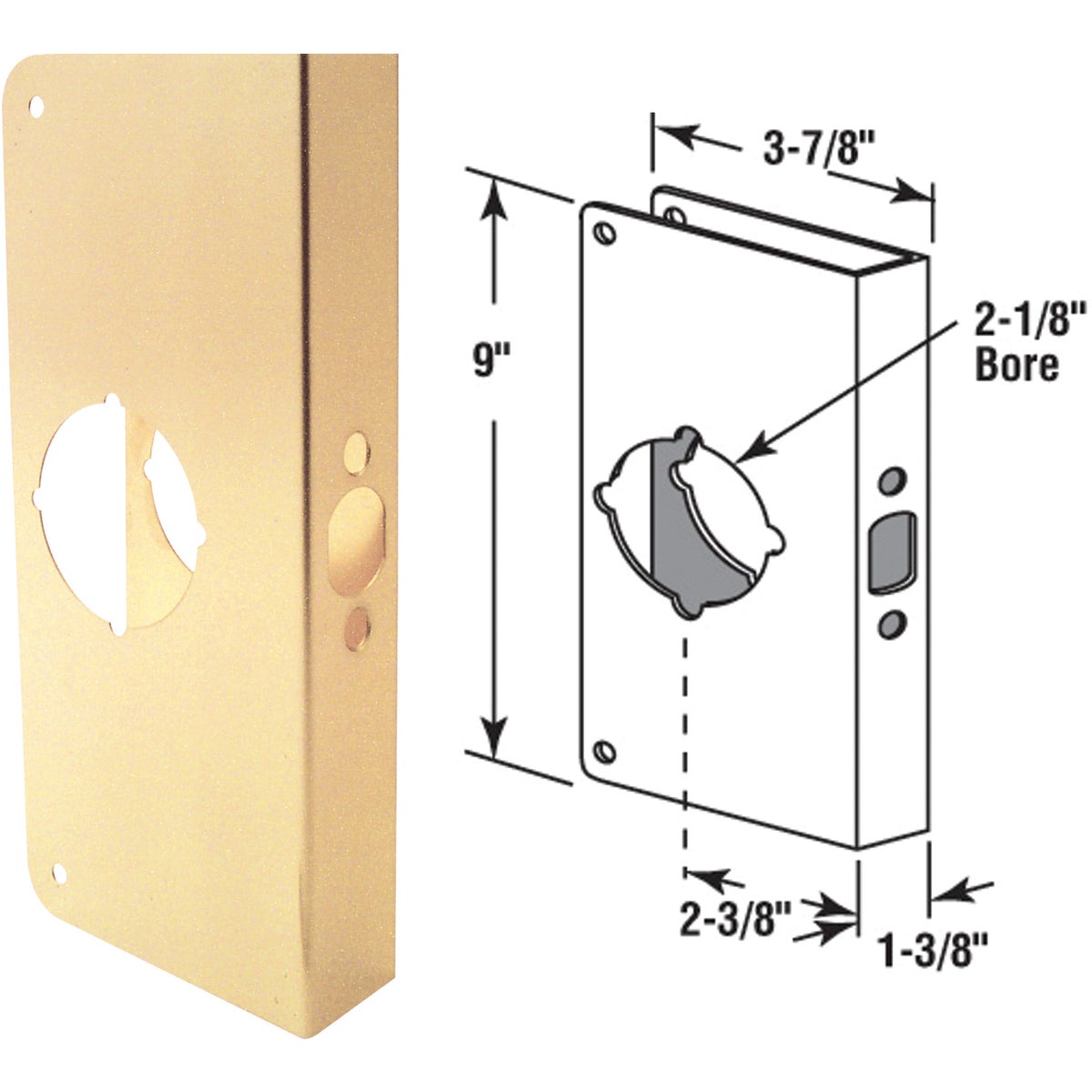 1-3/8 2-3/8 REINFORCER - U 9547 by Prime Line Products