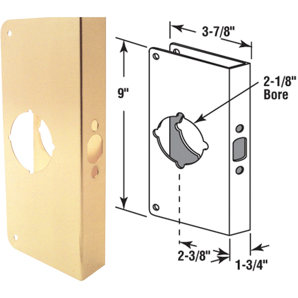 1-3/4 2-3/8 REINFORCER - U 9548 by Prime Line Products