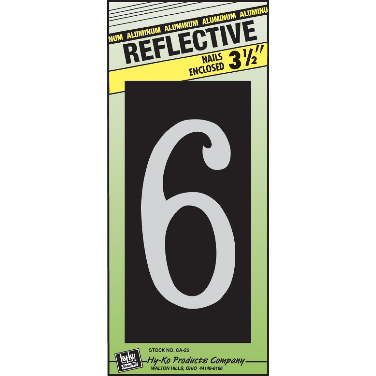 3-1/2" COLONIAL NUMBER 6 - CA-25/6 by Hy Ko Prods Co