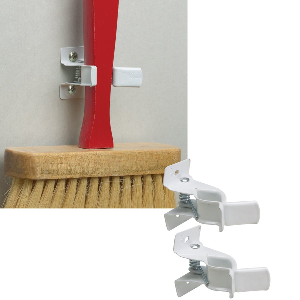 2PK WHT 7/8" SPRING CLIP - 209821 by Do it Best