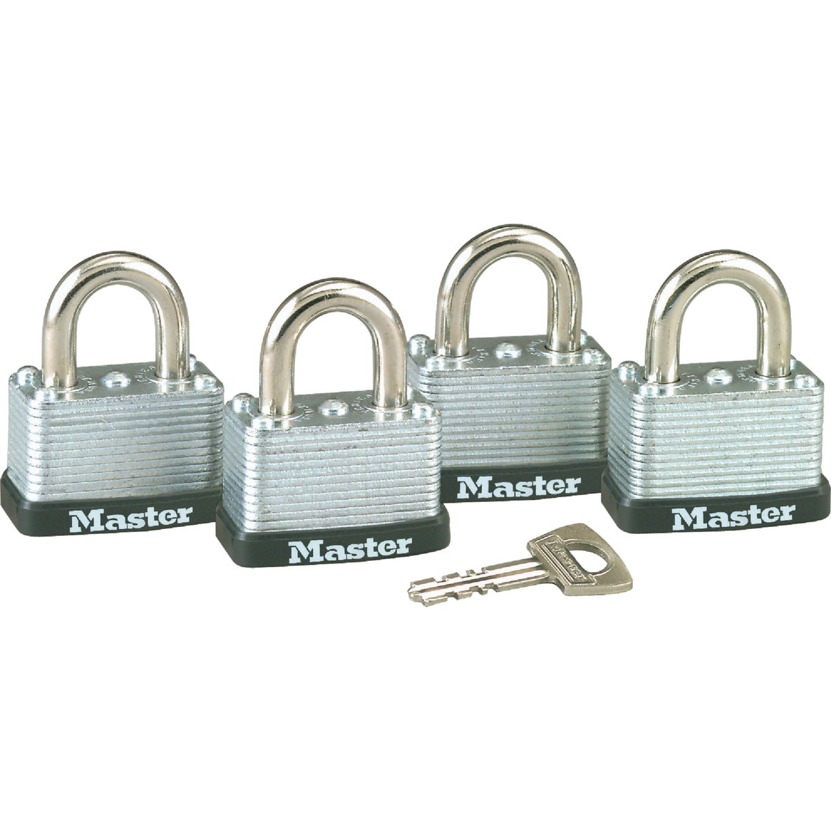 4PK 1-1/2" PADLOCK - 3009D by Master Lock Company