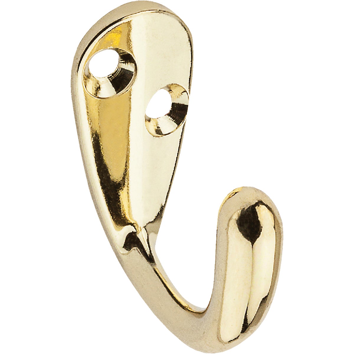 BRS SINGLE CLOTHES HOOK - N243733 by National Mfg Co