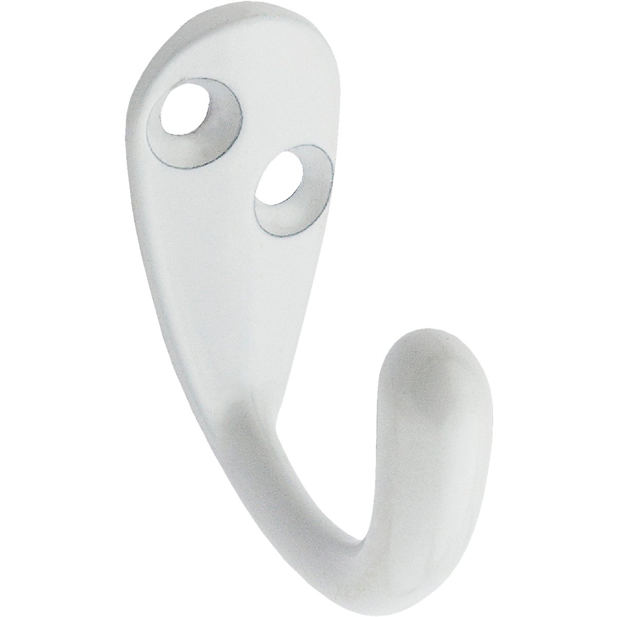 WHT SINGLE CLOTHES HOOK - N327676 by National Mfg Co