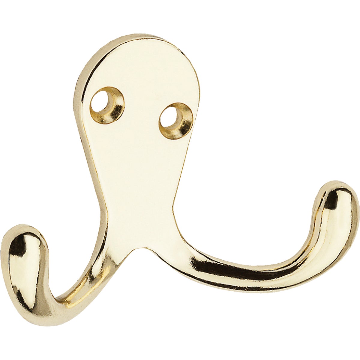 BRS DOUBLE CLOTHES HOOK - N243758 by National Mfg Co