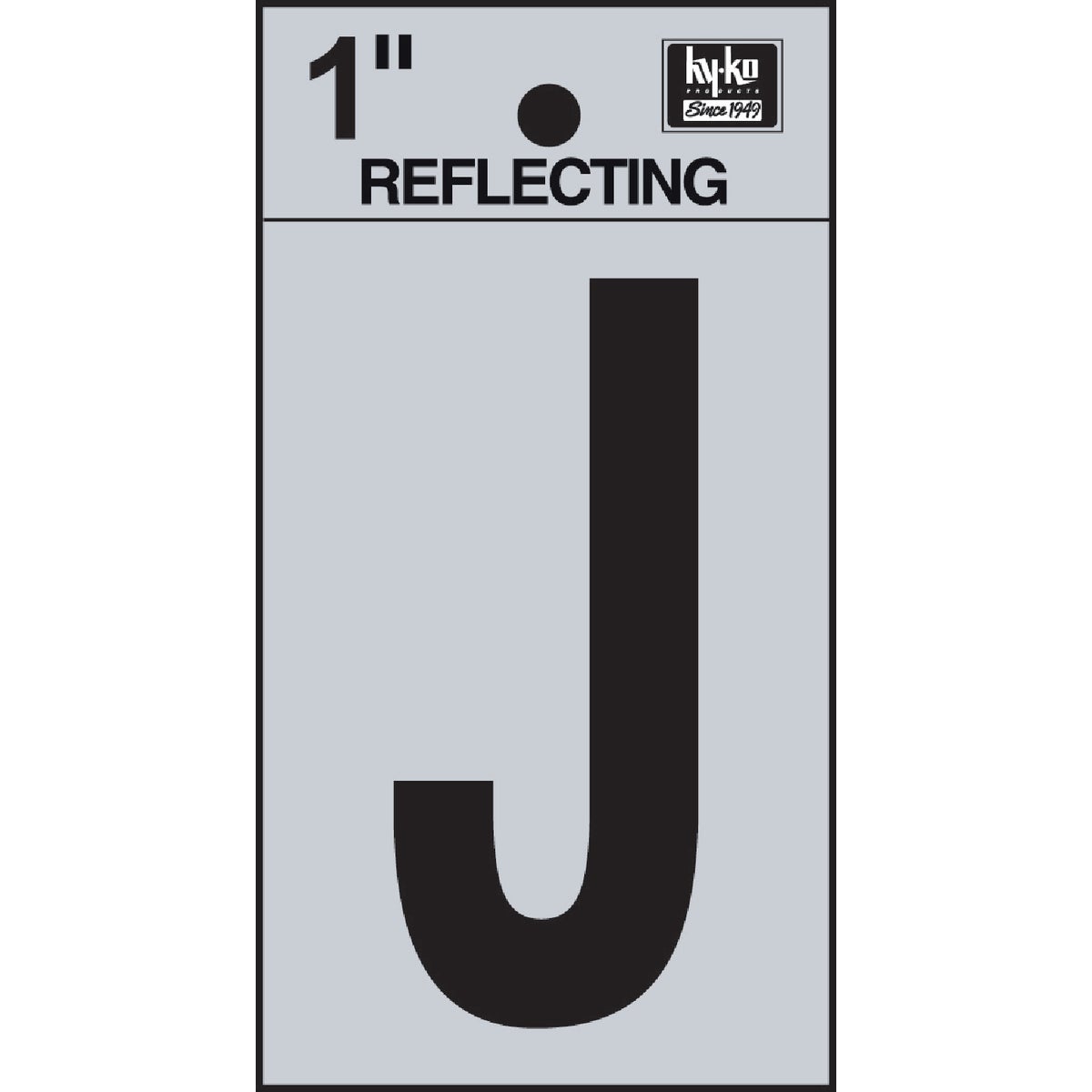 1" REFLECT LETTER J - RV15-J by Hy Ko Prods Co