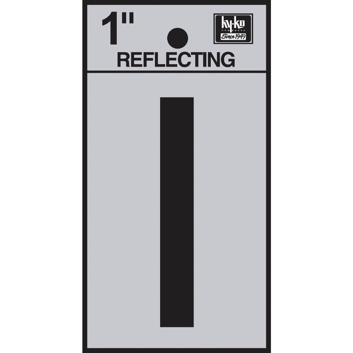1" REFLECT LETTER I - RV15-I by Hy Ko Prods Co