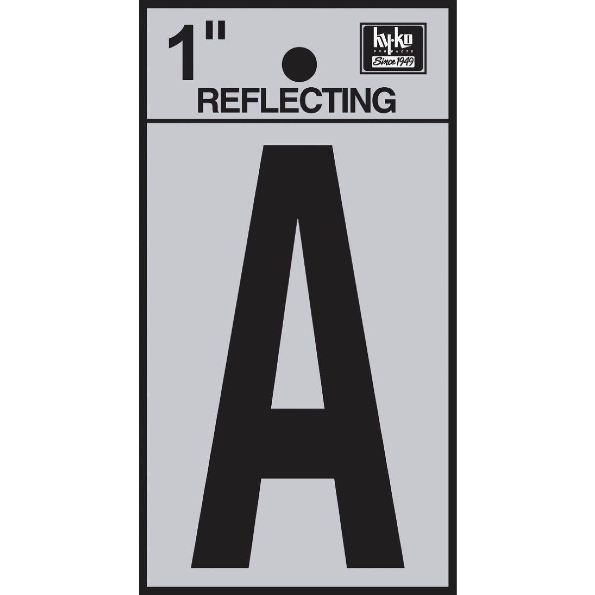 1" REFLECT LETTER A - RV15-A by Hy Ko Prods Co