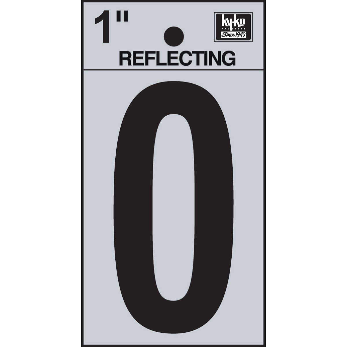 1" REFLECT NUMBER 0 - RV15-0 by Hy Ko Prods Co
